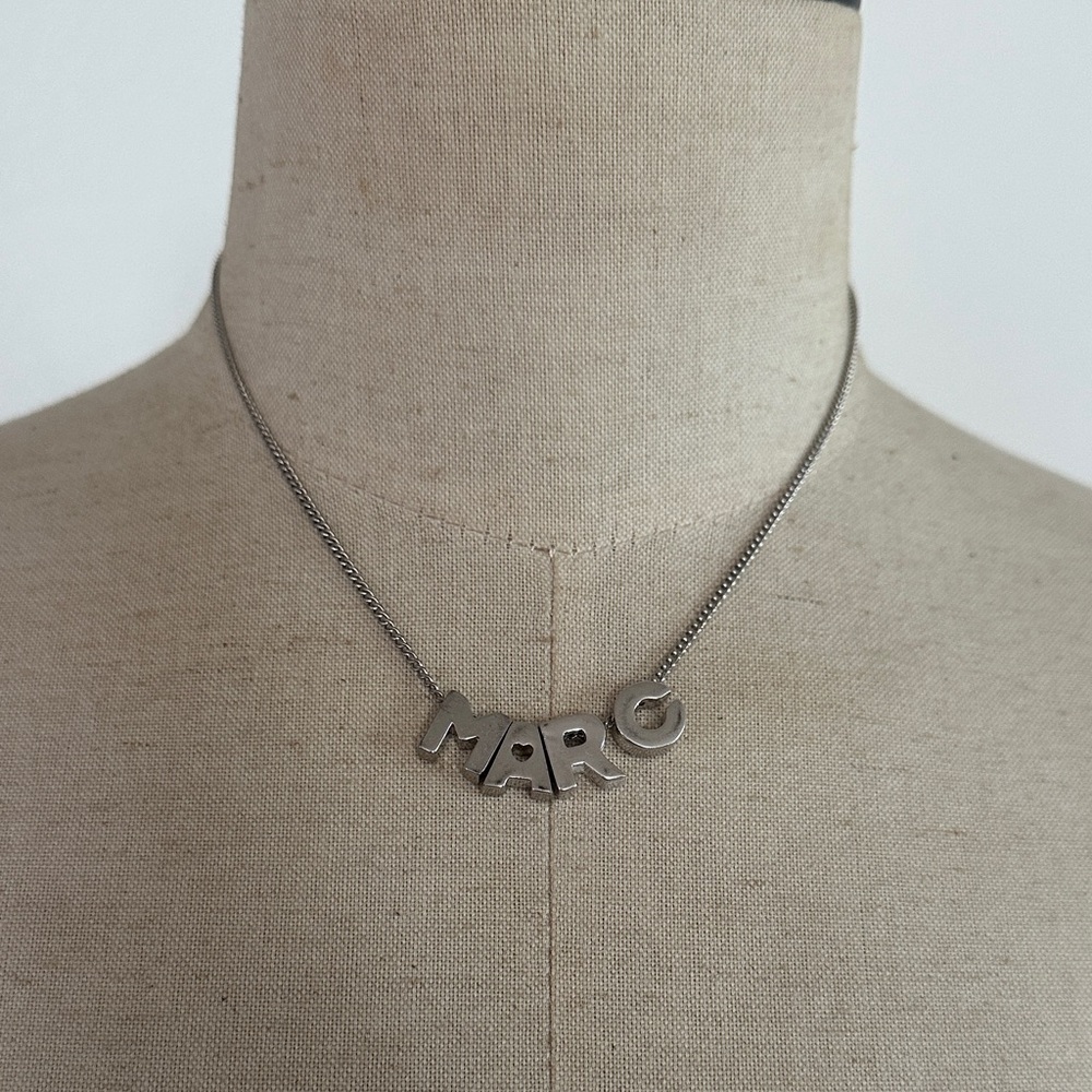 Marc Jacobs Silver MARC Letter Necklace